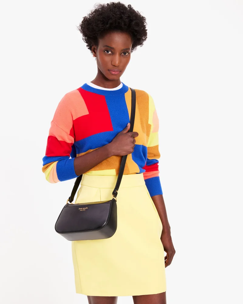 كيت سبيد Bleecker Saffiano Leather Small Crossbody