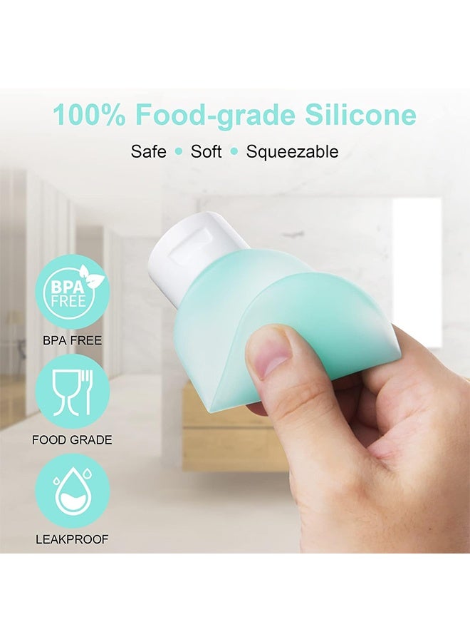 Generic 4-Piece Travel Bottles Set, 60ML Travel Bottles Containers with Storage Bag, Small Mini Empty Plastic Squeeze Bottles for Travel Toiletries Shampoo and Conditioner - Image 2