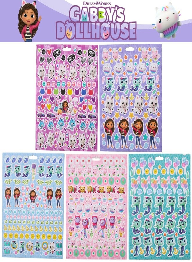 Innovative Designs Gabby's Dollhouse Sticker Book Set, 12 Sheets with 1000+ Puffy Stickers Gabby, Mericat, Cakey, Pandy Paws - Image 4