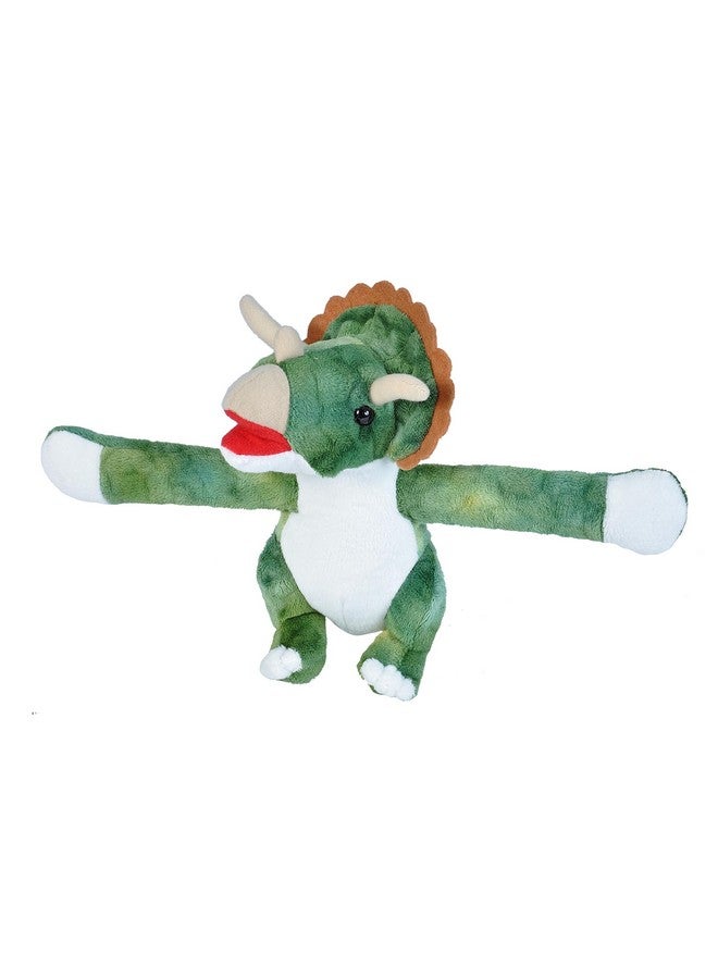 Wild Republic Wild Republic Huggers Triceratops Plush Toy, Slap Bracelet, Stuffed Animal, Kids Toys, 8 Inches  - Image 1