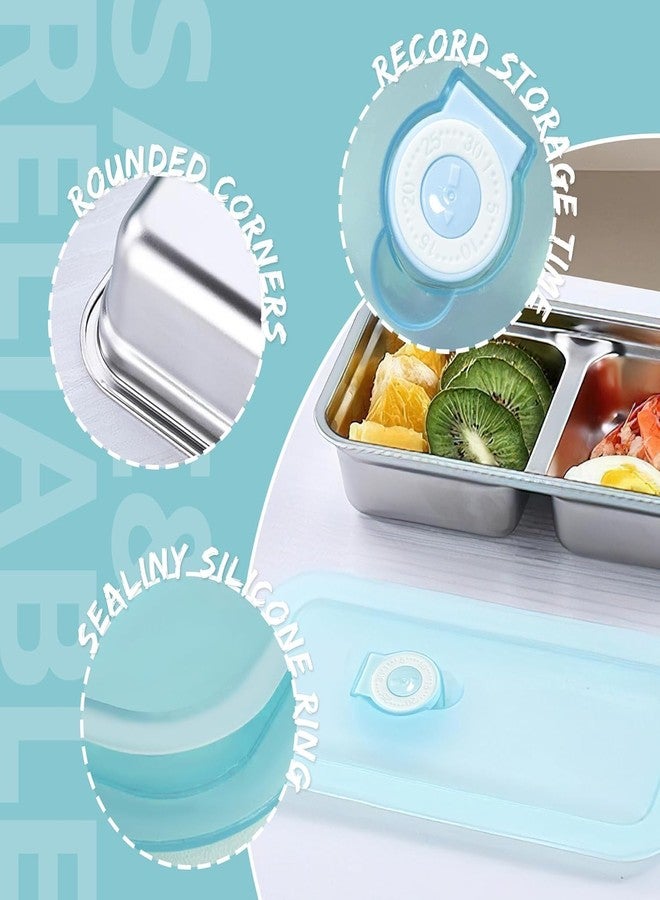 Stavae Reusable Stainless Steel Dual Compartment Snack Containers, Leakproof Food Carriers for Sports, Snacks, Dips, Takeout, Travel, and Outdoor Camping (1) - Image 4
