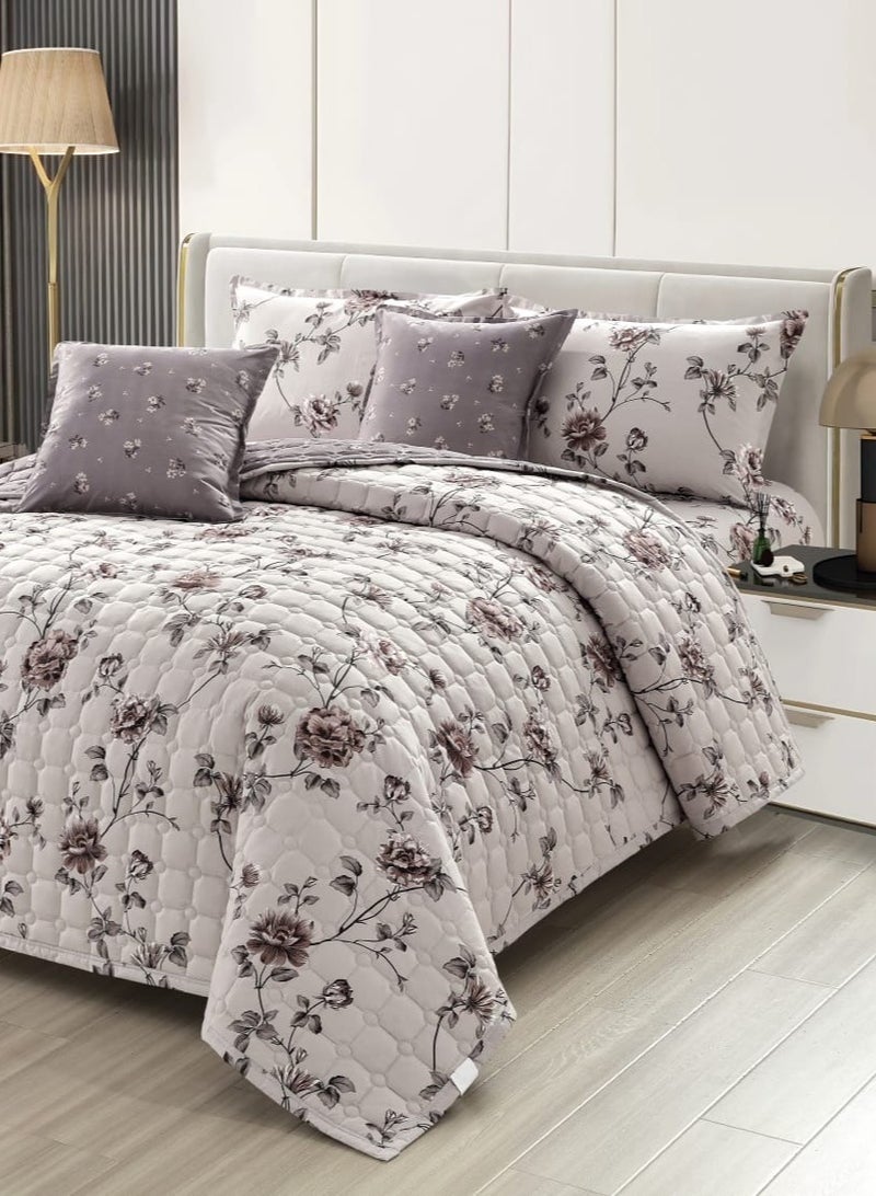 مون طقم لحاف نفرين مفرش مكون من 6 قطع بوليستر 250x230 سم - Image 2