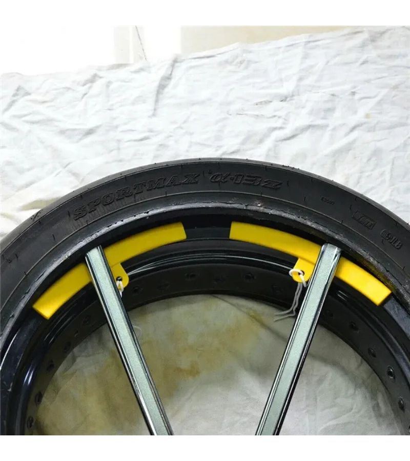 Blue 3pcs Car Motorcycle Wheel Rim Protector Tire Change Tool - Image 5