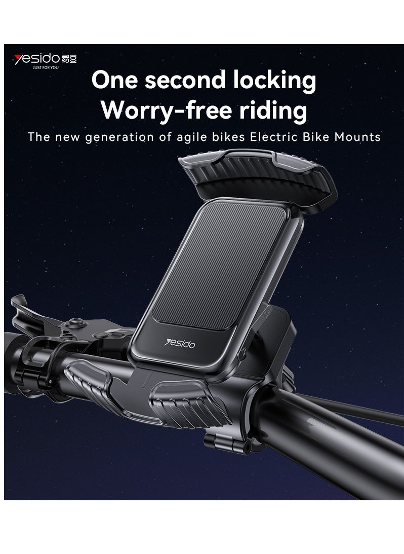 Yesido - C249 360 Rotation Adjustable One-touch Stabilization Locking Bicycle Car Phone Holder - Image 1