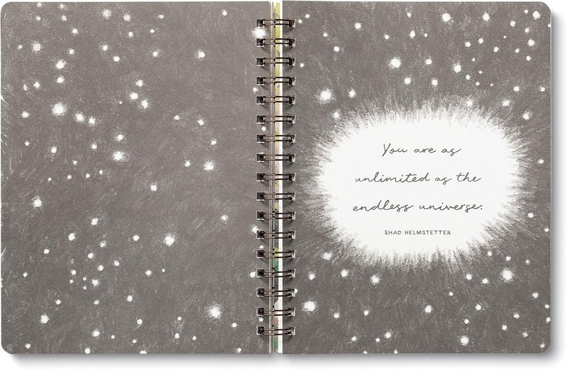 Compendium Spiral Notebook - There is a voice that doesn't use words. Listen. — A Designer Spiral Notebook with 192 Lined Pages, College Ruled, 7.0”W x 9.25”H - Image 4