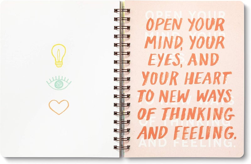 Compendium Spiral Notebook - There is a voice that doesn't use words. Listen. — A Designer Spiral Notebook with 192 Lined Pages, College Ruled, 7.0”W x 9.25”H - Image 3