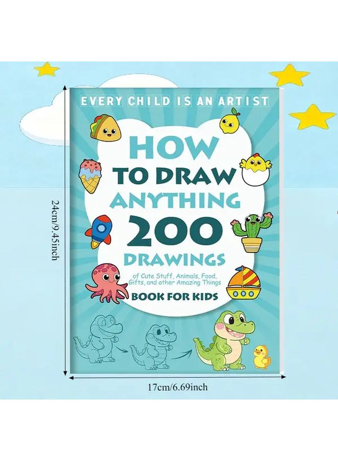 كتاب الرسم الأزرق: 200 رسمة توضيحية خطوة بخطوة دليل للفنانين الصغار - Image 1