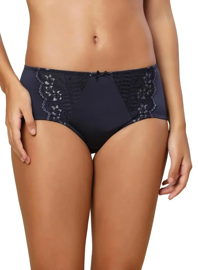 ترايامف Triumph Women's Polyamide Classic Solid Hipster Panties (Pack of 1) (756I596_Navy Blue