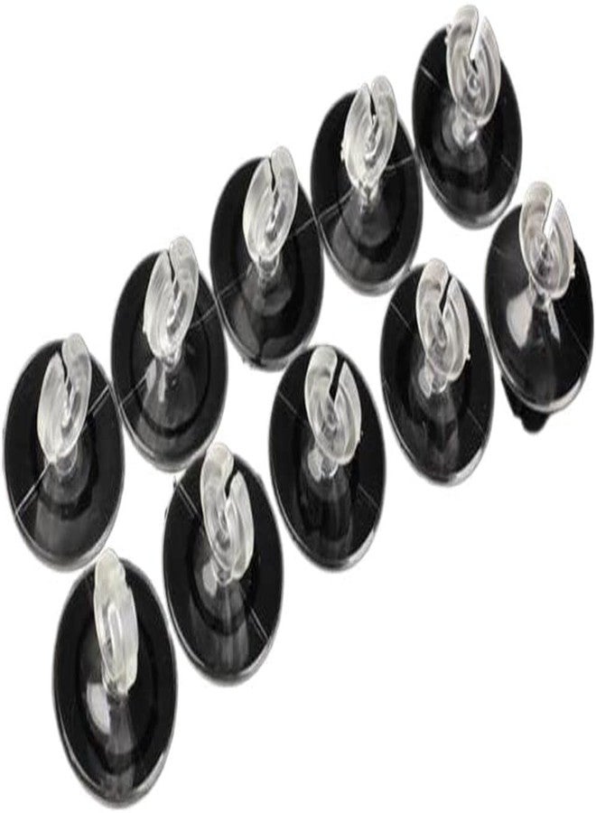 GANPUB 10Pcs Black Aquarium Suction Cup,Cup Holder Sucker Tube Sucker Clear Airline Tube Clips Holders Clamps for Fish Tank Tubing Air Pump Accessories - Image 1