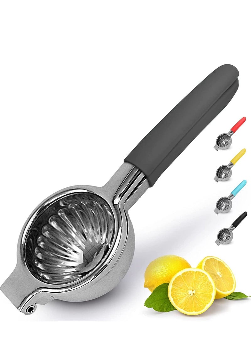 MIXDE Kitchen Lemon Squeezer Stainless Steel with Premium Quality Heavy Duty Solid Metal Squeezer Bowl - Large Manual Citrus Press Juicer and Lime Squeezer Stainless Steel (Black) - Image 1