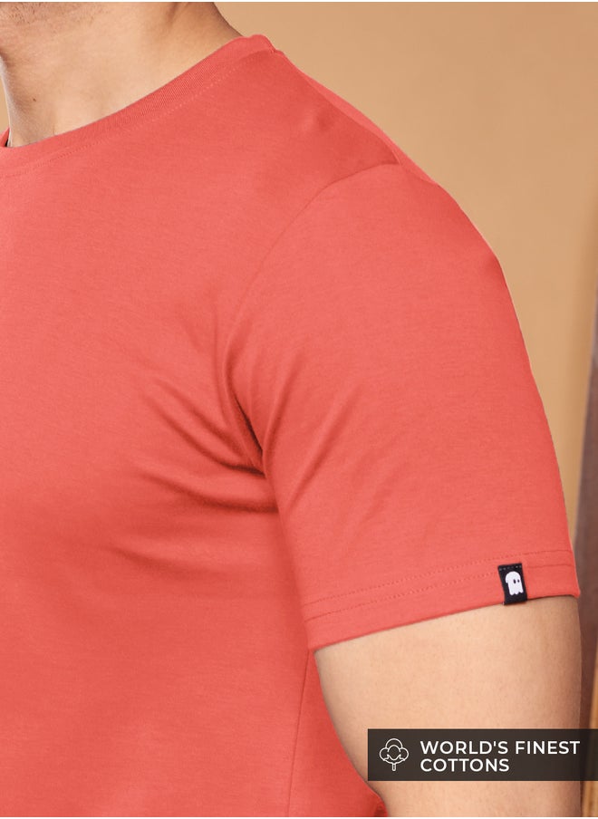 The Souled Store - The Souled Store Basic Supima Cotton T-shirt for Men and Boys - Image 1
