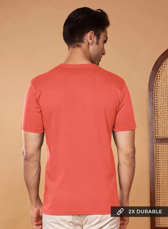 The Souled Store The Souled Store Basic Supima Cotton T-shirt for Men and Boys