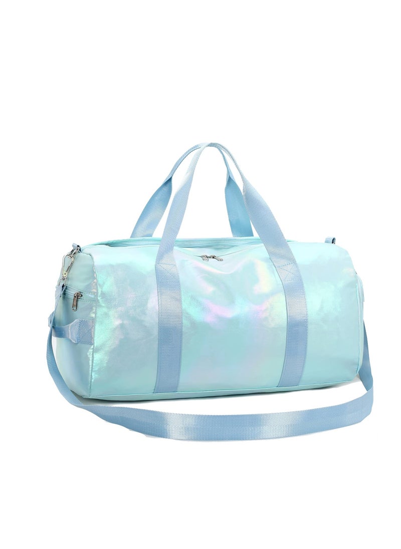Y&D - Gym Bag for Women Sports Travel, Duffle with Wet Pocket Weekender, Overnight Waterproof Shoe Pouch and Air Hole Girls Kids Travel Foldable - Image 1