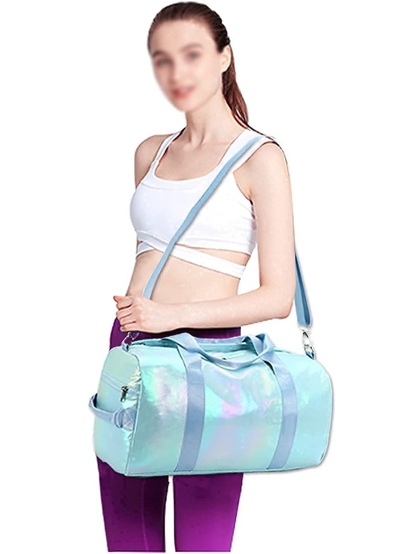 Y&D - Gym Bag for Women Sports Travel, Duffle with Wet Pocket Weekender, Overnight Waterproof Shoe Pouch and Air Hole Girls Kids Travel Foldable - Image 1