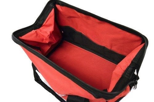 Milwaukee 17 Inch Heavy Duty Canvas Tool Bag with 6 Interior Pockets, Reinforced Bottom, and Strap Ring (Shoulder Strap Not Included) - Image 2