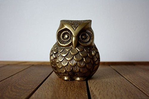 Two Moustaches Vintage Brass Owl Decor Showpiece 650 Grams Owl Showpiece for Home Dcor Showpieces for Home Decor Standard Pack of 1 - Image 2