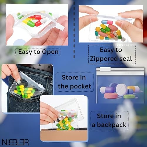 Nibbler 18 Pcs Travel Jewellery Pouch for Women, Travel Earrings Organiser Pouch, Portable Jewellery Organisers for Rings, Earrings, Bracelets, Decorative Box Multi-Purpose Pouches (Mix Sizes) - Image 3