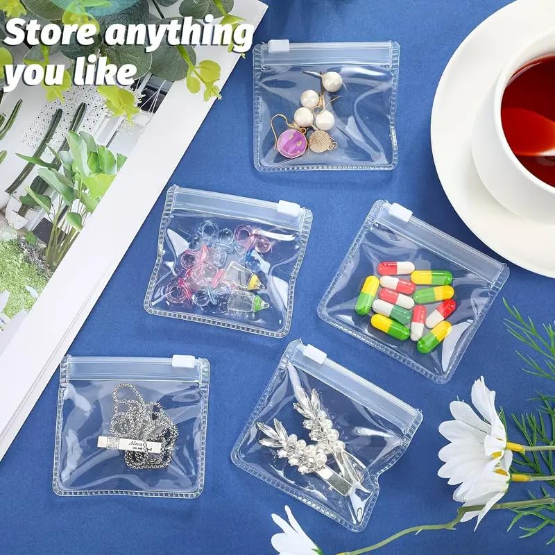Nibbler 18 Pcs Travel Jewellery Pouch for Women, Travel Earrings Organiser Pouch, Portable Jewellery Organisers for Rings, Earrings, Bracelets, Decorative Box Multi-Purpose Pouches (Mix Sizes) - Image 4