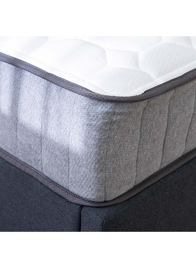 DANUBE HOME Natural Memory Foam With Pocket Spring Mattress Medium Firm Feel Queen Mattress Spine Balance For Pressure Relief 26 cm Thickness White Size L200xW150Cm  - Image 1