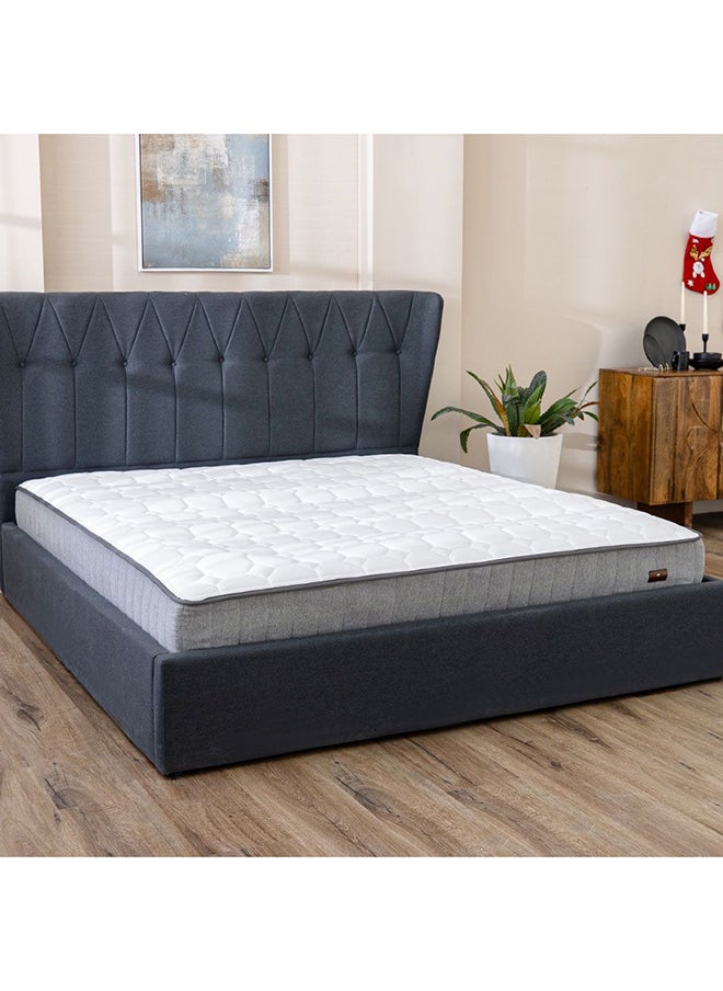 DANUBE HOME - Natural Memory Foam With Pocket Spring Mattress Medium Firm Feel Queen Mattress Spine Balance For Pressure Relief 26 cm Thickness White Size L200xW150Cm - Image 1
