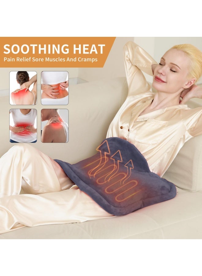 Electric Neck and Shoulder Heating Pad with 9 Heat Settings, Wearable Heated Wrap with 2 Hour Auto Off Timer, Adjustable Warmth for Home and Office Use - Image 3