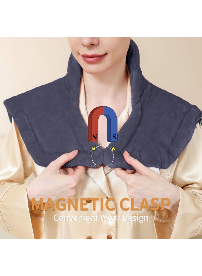 Electric Neck and Shoulder Heating Pad with 9 Heat Settings, Wearable Heated Wrap with 2 Hour Auto Off Timer, Adjustable Warmth for Home and Office Use - Image 5