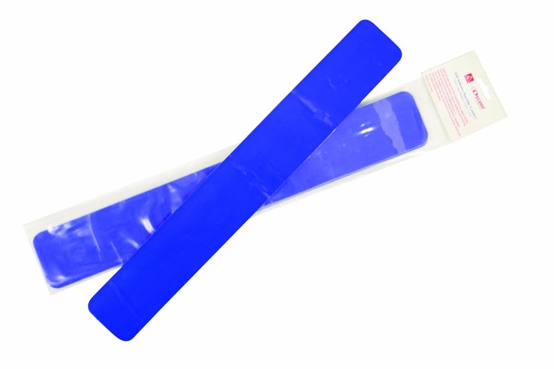 Dycem 50-1560B Non-Slip Self, Adhesive Strips, 16" x 1-1/8", Blue - Image 1