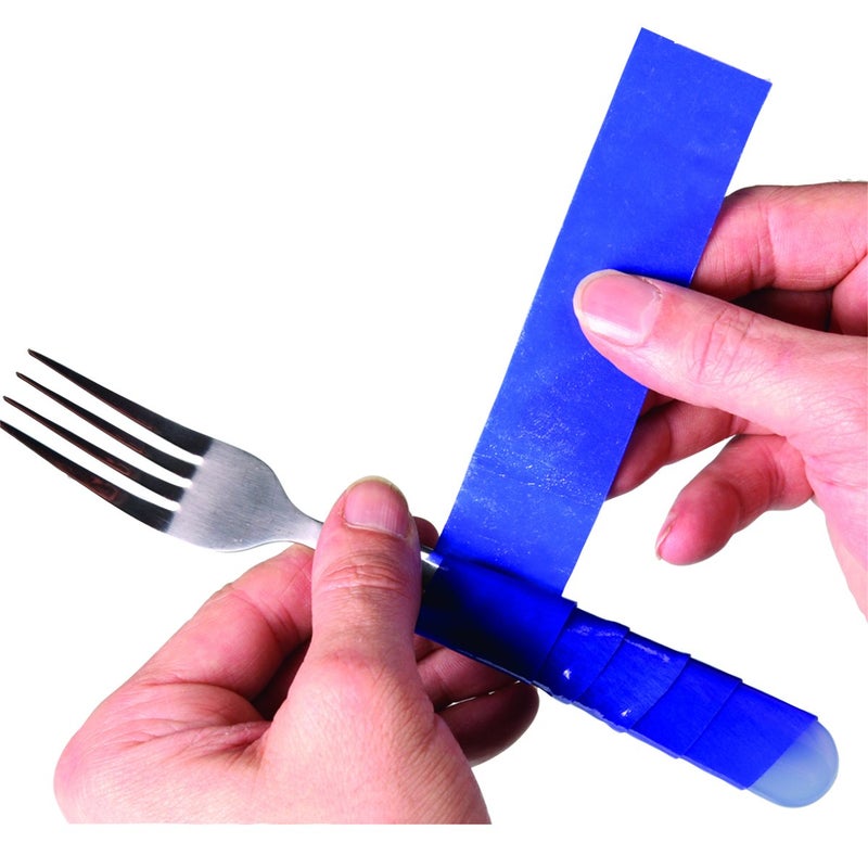 Dycem 50-1560B Non-Slip Self, Adhesive Strips, 16" x 1-1/8", Blue - Image 2
