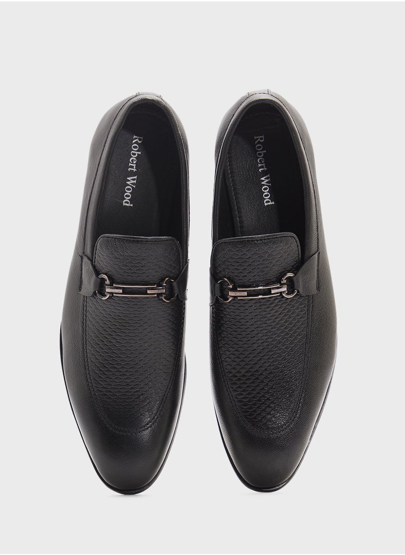 Robert Wood Genuine Leather Formal Slip Ons  - Image 4