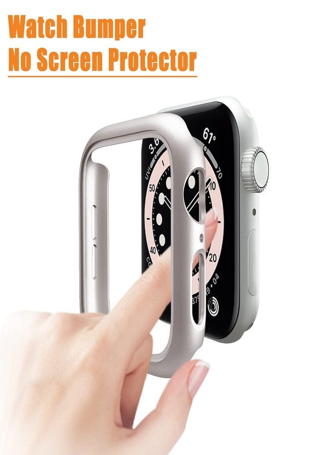 Mugust 4 Pack Hard PC Bumper Case Compatible with Apple Watch SE (2nd Gen) Series 6 5 4 SE 40mm Without Glass Screen Protector, Ultra-Thin Scratch Resistant Edge Frame Cover for iWatch 40mm - Image 2