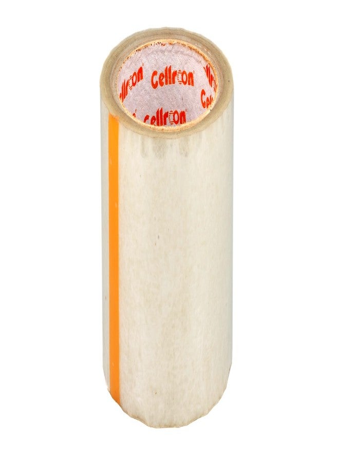 Cellroon 4 inch tape Clear Adhesive Cello Tape: Secure and Aesthetic Packaging Tape Roll, Ideal for Transparent Box Sealing (Pack of 1) - Image 1