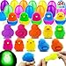AMENON 24 Pack Prefilled Easter Egg with Toys Fillers Light Up Chick Duck Puffer Balls Easter Basket Stuffers Squeeze Sensory Stress Relief Fidget Easter Egg Hunt Party Favors Gifts Kids Boys Girls - Image 2