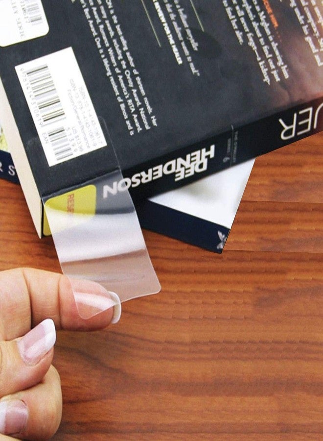 ريماركابل واقيات ملصقات شفافة، مقاس 1 1/4 × 3 1/2 بوصة - واقيات ملصقات فينيل لامعة - 500 واقي ملصق مستطيل/لفة - Image 2