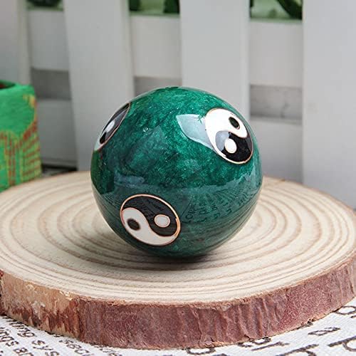 Acxico 2Pcs Chinese Health Exercise Stress Baoding Balls Relaxation Therapy YIN YANG - Image 4