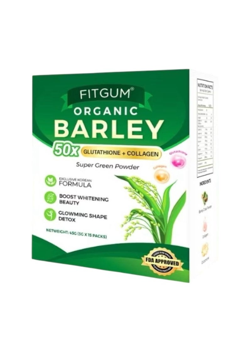 Organic barley 50x glutathione