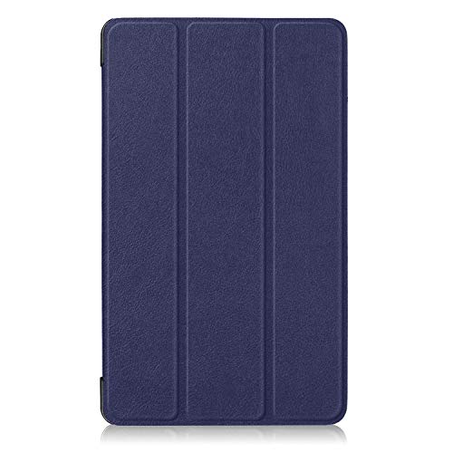 Robustrion Smart Trifold Hard Back Flip Stand Case for Lenovo Tab E8 - Navy - Image 5