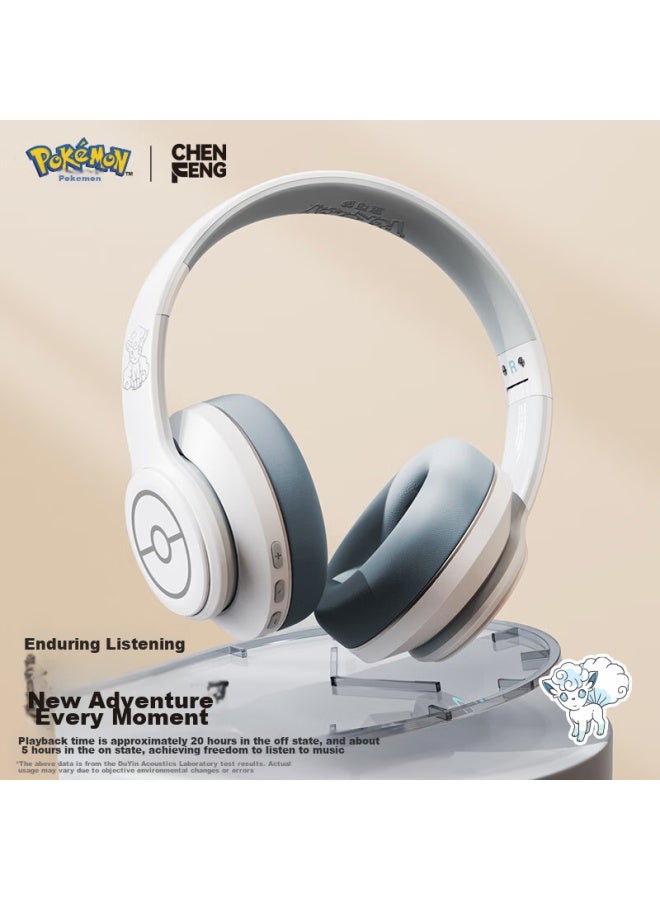 Chen Feng Chenfeng Pokemon Pm03 Wireless Bluetooth Headphones, Long Battery Life, Gaming And Music Headphones For Sports, Aroora Six-tail Series, Compatible With Apple, Huawei, Xiaomi And Other Devices - Image 1