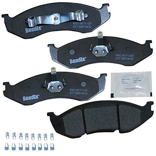 Bendix Priority1 CFC477 Ceramic Front Brake Pads for Jeep Cherokee 2001-1990, Comanche 1992-1990, Grand Cherokee 1998-1993, TJ 2006-1997, Wagoneer 1990, Wrangler 1995-1990, Wrangler 2006-1997 - Image 1