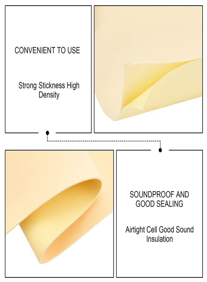 BENECREAT 3mm Thick Beige Self-Adhesive EVA Foam Roll 78.7x11.8 Inch for Furniture Protecting, Gap Filling, Costumes and Other Craft Project - Image 3