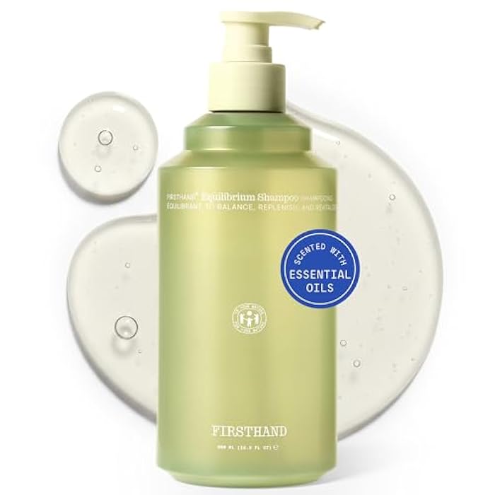 Firsthand Supply Equilibrium Shampoo – Color Safe, Clean Plant-Based Formula with Rice Protein – Natural Hydrating Shampoo for Dry Scalp – Hair Nourishing for Men & Women – For All Hair Types - Image 1