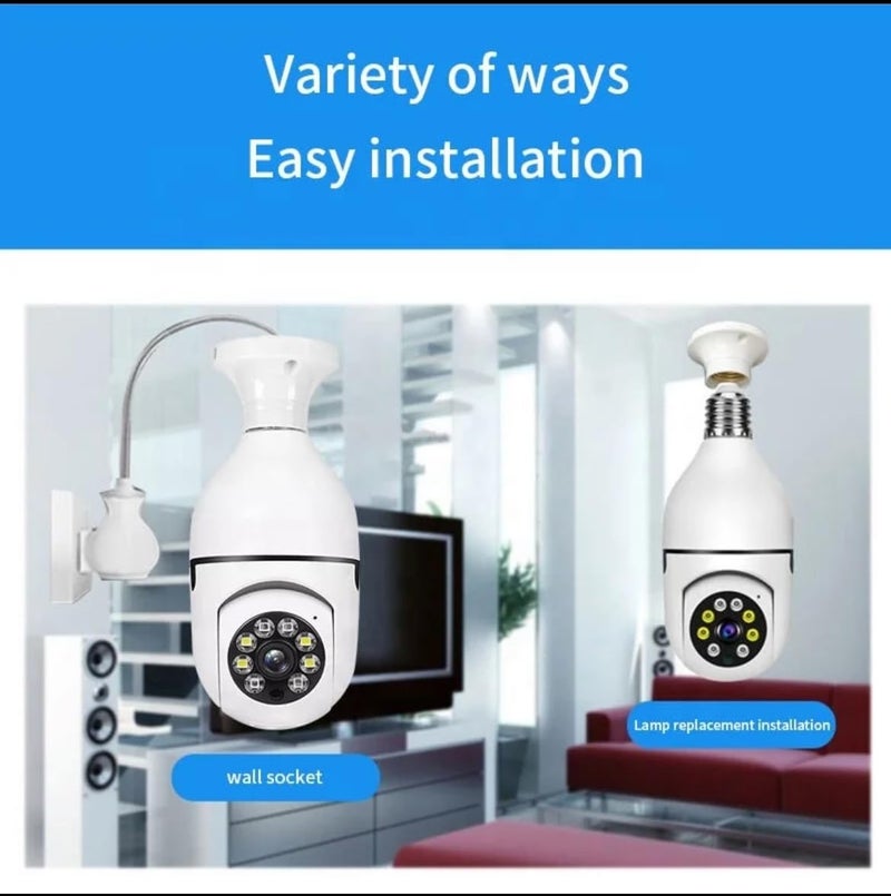 Fire Turtle Smart Security Shape 360 Camera 1080p Wireless PTZ CCTV Easy Install Indoor Night Light VisionMotion Sensor Lights 24x7 RecordingTwo Way Talk Mic R02 - Image 3