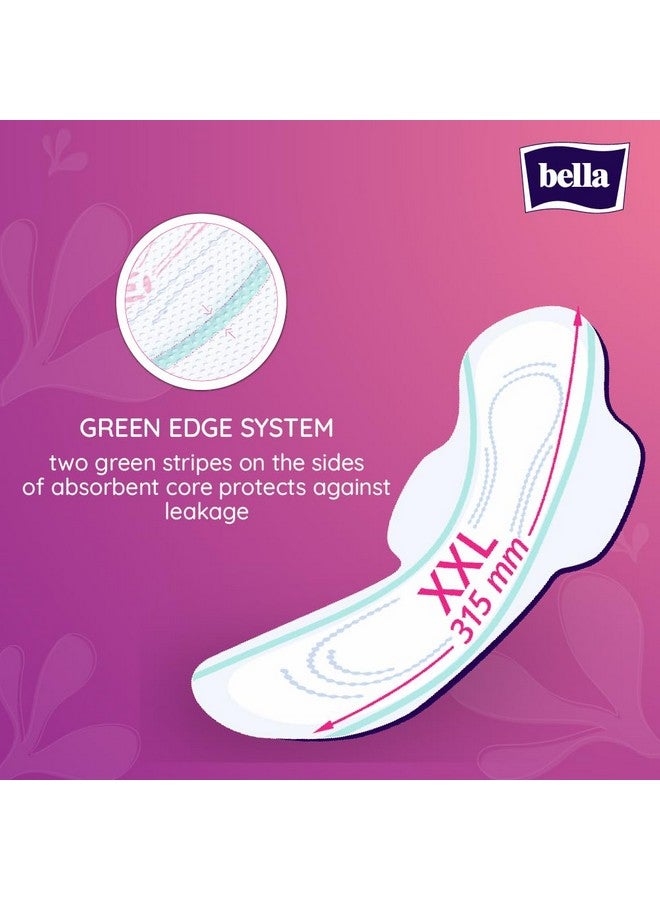 Bella Ultra Night Drai Pads Women|Sanitary Napkins|Drai Topsheet|31,5 Cm Long| Wings|Breathable|Lock Gel System|Green Edge System|Fast Absorption|For Rash Free Period|Size Xxl|Pack Of 1|14 Pcs - Image 2