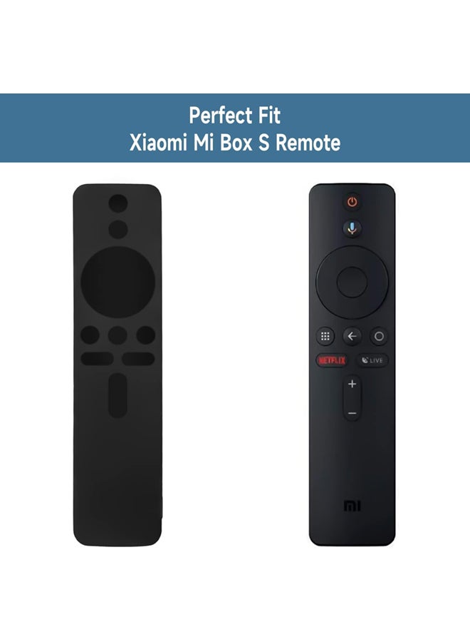 SJet Silicone Protective Case for Xiaomi Mi TV Box S (1st Gen)Remote Control Anti Slip Silicone Protective Skin Cover (Clear) - Image 2