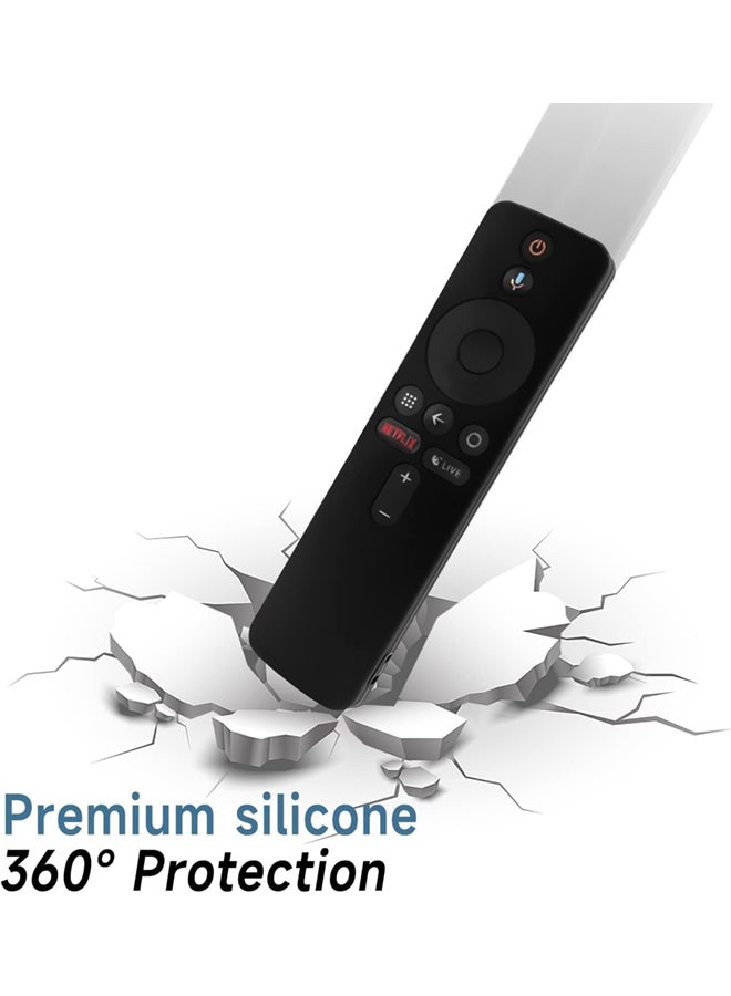 SJet Silicone Protective Case for Xiaomi Mi TV Box S (1st Gen)Remote Control Anti Slip Silicone Protective Skin Cover (Clear) - Image 3