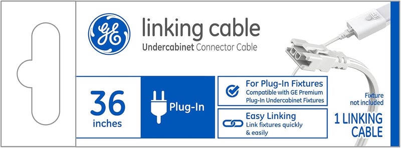 GE Undercabinet Linking Cable and Connector Cable for Plug-in Fixtures, 36in (1 Pack) - Image 3