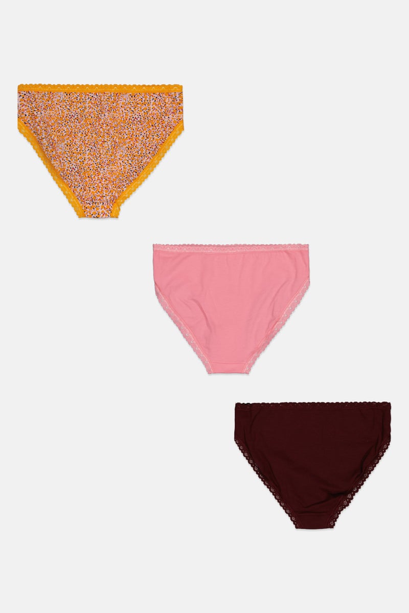 sloggi Women 3 Pack Allover Print Briefs, Multicolor  - Image 2