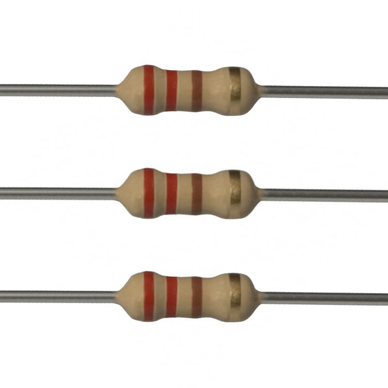 E-Projects 100EP514220R 220 Ohm Resistors, 1/4 W, 5% (Pack of 100) - Image 1
