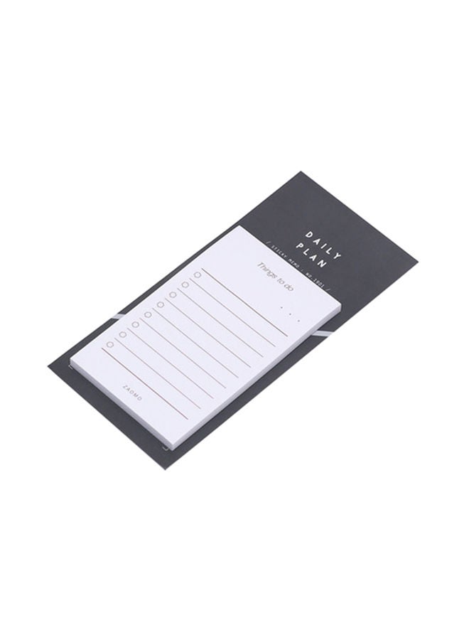 نيبمينينت دفتر ملاحظات ومذكرات ويوميات بتصميم أسبوعي وشهري ومناسب لكتابة قائمة الأعمال أسود