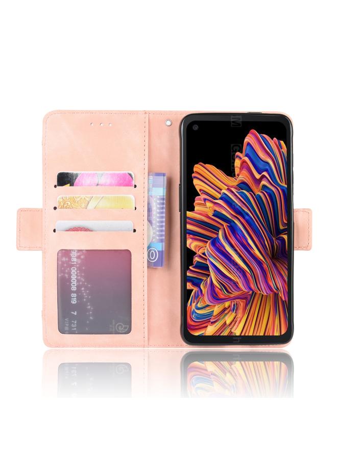 S-TOP Case For Galaxy Xcover Pro Wallet Style Skin Feel Calf Pattern Leather Case with Separate Card Slot - Image 5