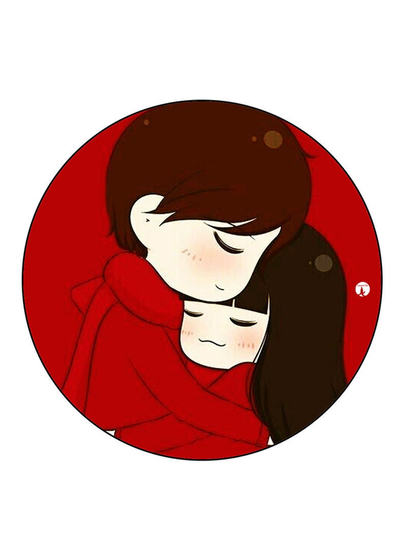 RKN Boy And A Girl Printed Mouse Pad  Multicolour